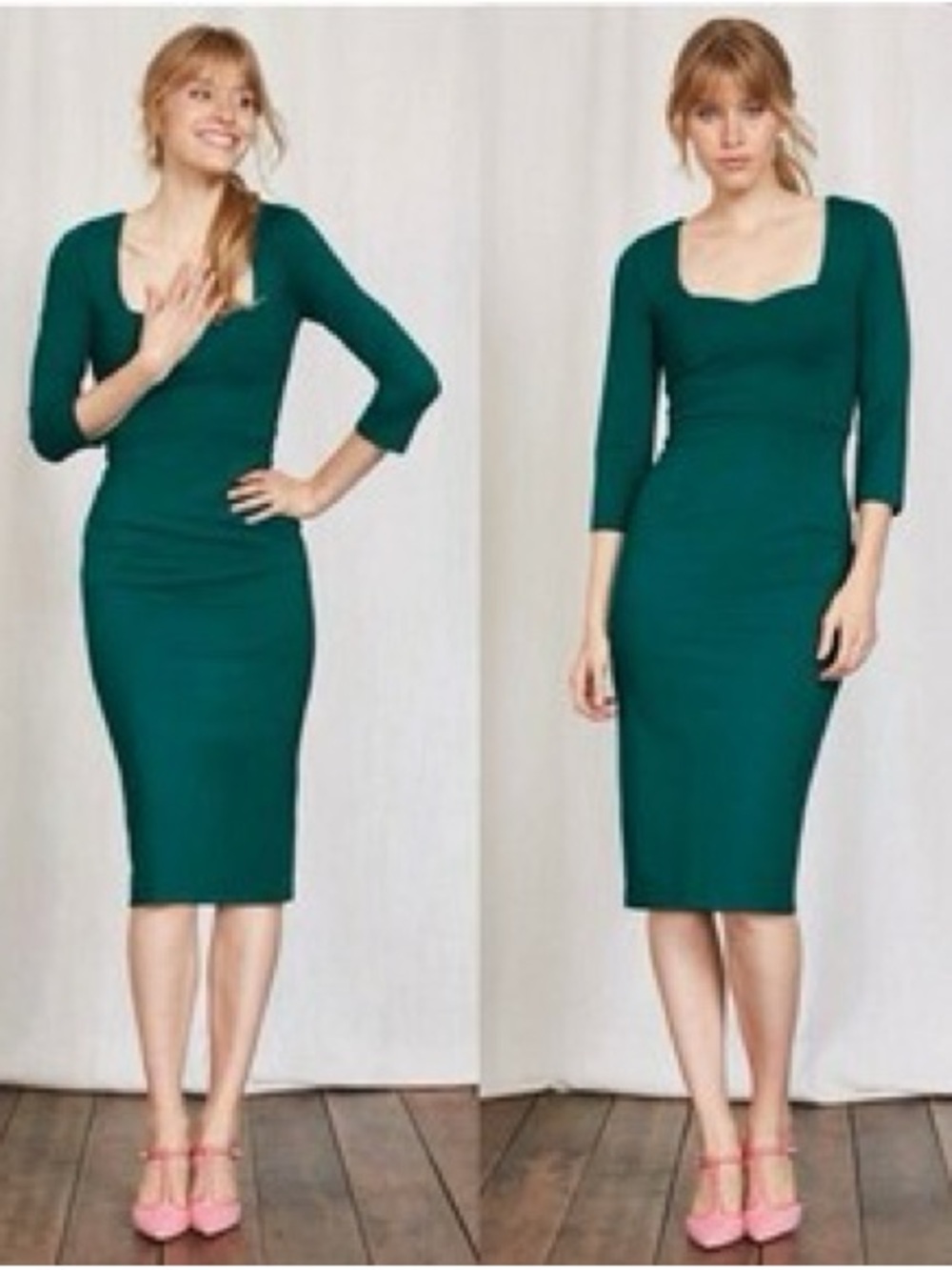 Boden Rebecca Ponte Midi Sheath Dress Size 10R